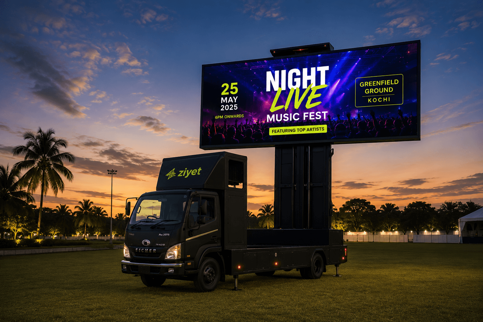 Event Promotion – Ziyet LED truck campaign in Kerala