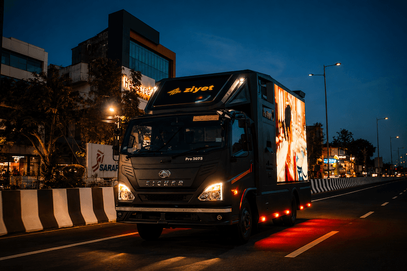 Seasonal Campaigns – Ziyet LED truck campaign in Kerala